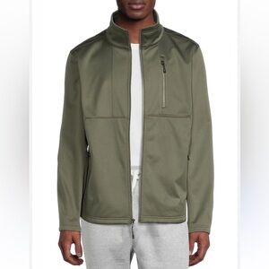 Swiss Tech Men’s Softshell Weatherproof Insulated Green Full Zip Jacket Size XL